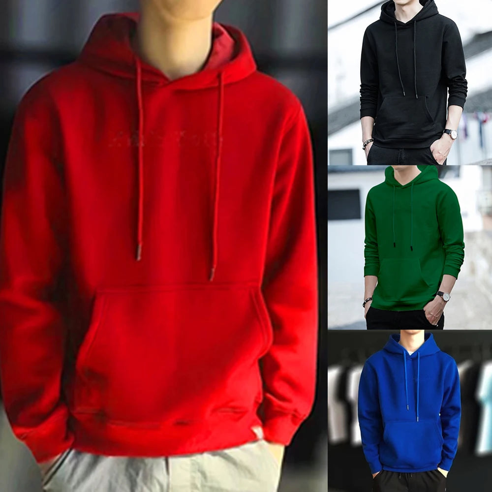 Summer Plain Hoodie for Men