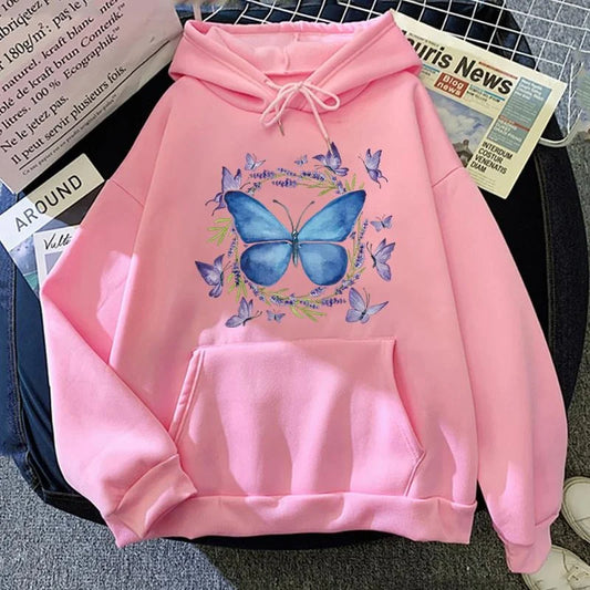 Butterfly Printed Hoodie