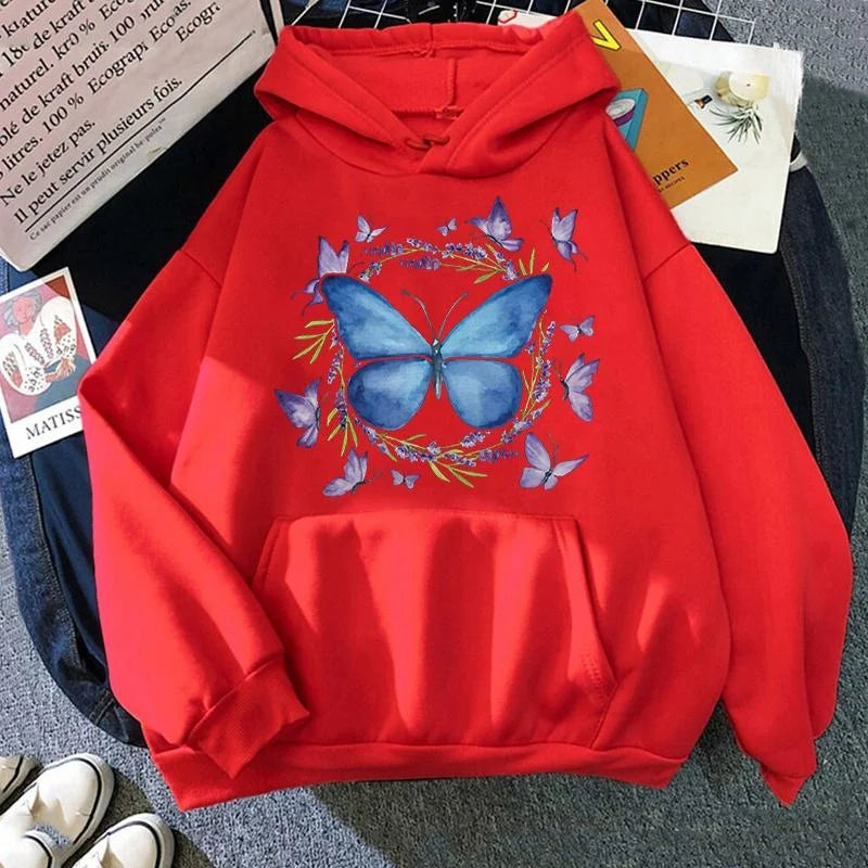 Butterfly Printed Hoodie