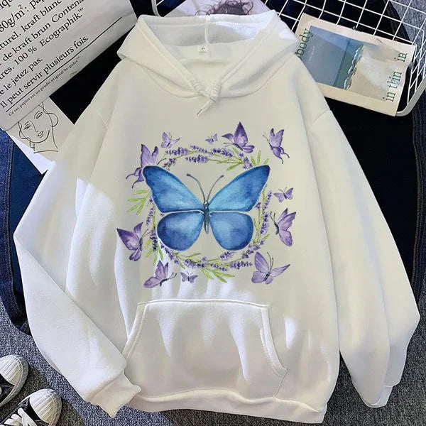 Butterfly Printed Hoodie