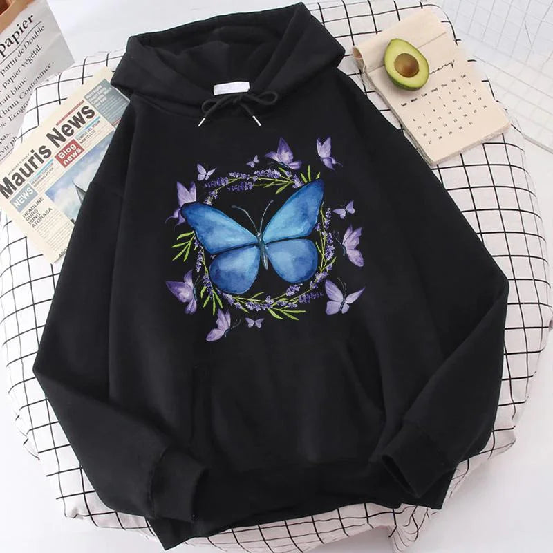 Butterfly Printed Hoodie